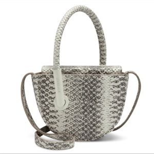 Genuine leather snake print bag by louise et cie
